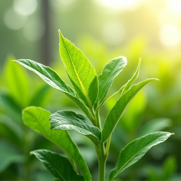 A healthy, green plant blooming, symbolizing growth and prosperity.